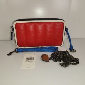 Coach Kira crossbody w/ colorblock quilting